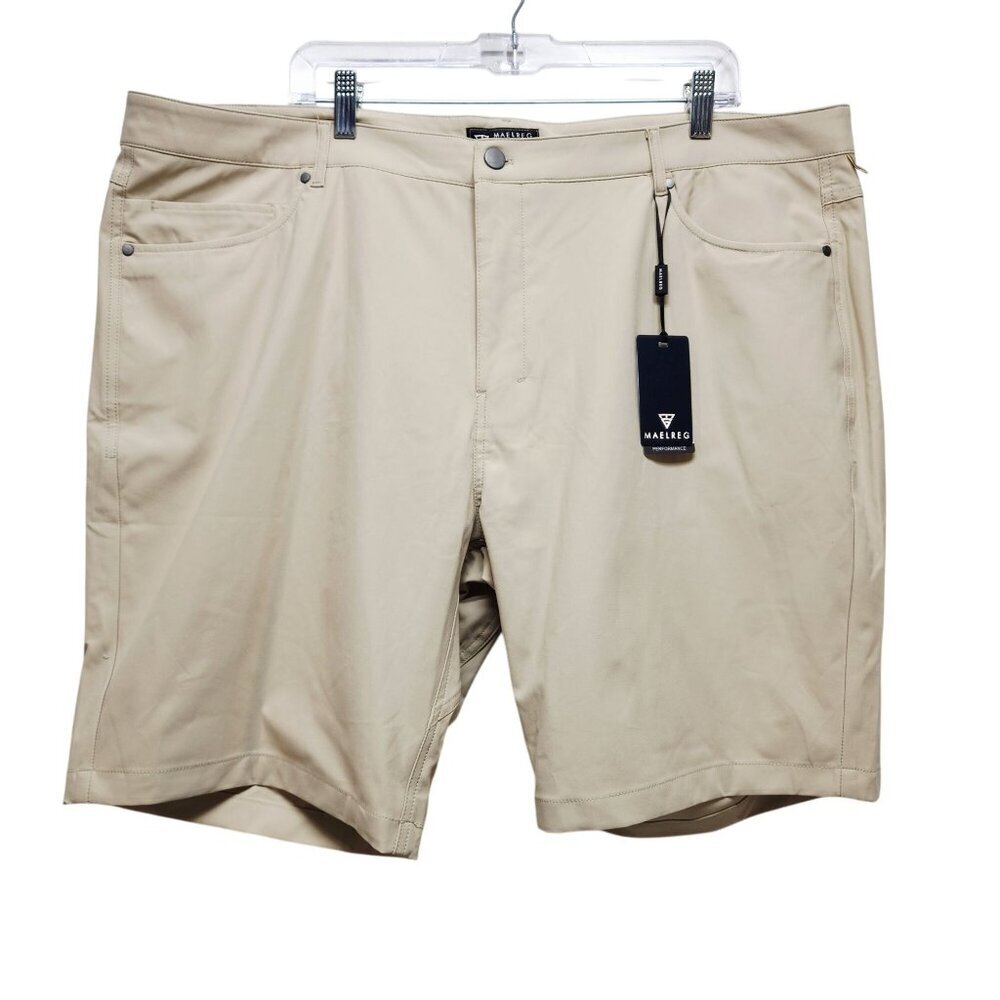 Maelreg Mens Beige Proflex X performance Shorts Size 42x9 New